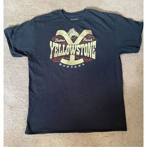 Paramount Black Yellowstone Dutton Ranch graphic tee